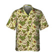 Watercolor Avocado Seamless Pattern Hawaiian Shirt, Funny Avocado Shirt, Short Sleeve Avocado Print Shirt