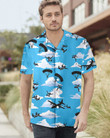 Skydiving Pattern Hawaiian Shirt