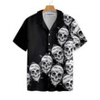 Skull In Barbed Wire Gothic Hawaiian Shirt, Black Skull Goth Hawaiian Shirt