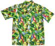 Parrot Domain Yellow Hawaiian Shirt