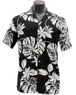 Tiare Fest Black Hawaiian Shirt