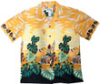 Surfboard Woody Yellow Hawaiian Shirt