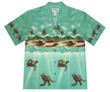 Totally Turtle Green Hawaiian Shirt