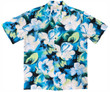 Water Flower Blue Hawaiian Shirt
