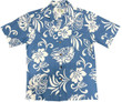Hibiscus Breeze Blue Hawaiian Shirt