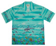 Shark Storm Blue Hawaiian Shirt