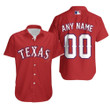 Personalized Texas Rangers 00 Any Name 2020 MLB Team Alternative Red Jersey Inspired Style Hawaiian Shirt