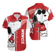 Detroit Red Wings Snoopy Lover 3D Printed Hawaiian Shirt