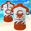 Nfl Chicago Bears Hawaiian Shirt Tropical Shirt Mens Floral Summer Button Up Shirt For Men Summer Button Up Shirt For Men Beach Wear Short Sleeve Hawaii Shirt