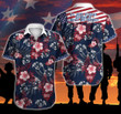 Tlab Veteran Hawaii Shirt Summer Button Up Shirt For Men Beach Wear Short Sleeve Hawaii Shirt
