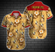 Tlmus-peanuts Snoopy Hawaii Shirt Summer Button Up Shirt For Men Beach Wear Short Sleeve Hawaii Shirt
