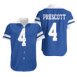 Dallas Cowboys Dak Prescott Royal Rivalry Throwback jersey inspired style Hawaiian Shirt
