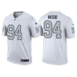 Youth Las Vegas Raiders #94 Carl Nassib Color Rush Limited Jersey White