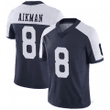 Men's Dallas Cowboys Troy Aikman #8 Navy Alternate Jersey