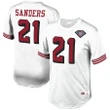 Deion Sanders San Francisco 49ers Mitchell & Ness Retired Player Name & Number Mesh Crew Neck Top - White