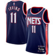 Men's Brooklyn Nets Kyrie Irving Nike Navy 2021/22 Swingman Jersey - City Edition