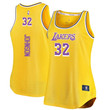 Fast Break Gold Magic Johnson Women's Los Angeles Lakers Branded Movement Tank Jersey - Icon Edition