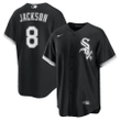 Men's Chicago White Sox Bo Jackson Black Alternate Cooperstown Collection Replica Player Jersey