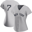 Women's New York Yankees Mickey Mantle Gray Jersey
