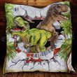 Time Travel Dinosaur 3D Quilt Blanket Size Single, Twin, Full, Queen, King, Super King  