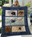 A Spider 3D Quilt Blanket Size Single, Twin, Full, Queen, King, Super King  