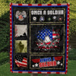 Once Soldier, Alwayssoldier 3D Customized Quilt Blanket Size Single, Twin, Full, Queen, King, Super King  
