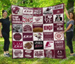Ncaa Eastern Kentucky Colonels 3D Customized Personalized 3D Customized Quilt Blanket Size Single, Twin, Full, Queen, King, Super King  