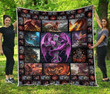 Dragon Feel My Power 3D Quilt Blanket Size Single, Twin, Full, Queen, King, Super King  