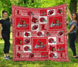Ncaa Louisville Cardinals 3D Customized Personalized 3D Customized Quilt Blanket Size Single, Twin, Full, Queen, King, Super King  , NCAA Quilt Blanket 