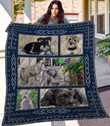 Miniature Schnauzer 3D Customized Quilt Blanket Size Single, Twin, Full, Queen, King, Super King  