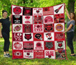 Ncaa Arkansas State Red Wolves 3D Customized Personalized 3D Customized Quilt Blanket Size Single, Twin, Full, Queen, King, Super King  