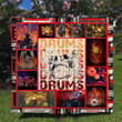 Drummer 3D Customized Quilt Blanket Size Single, Twin, Full, Queen, King, Super King  