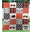 Farm Lifes Customize Quilt Blanket Size Single, Twin, Full, Queen, King, Super King  