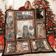 Cat Oh My Cat 3D Quilt Blanket Size Single, Twin, Full, Queen, King, Super King  
