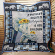 Elephant Mom 3D Customized Quilt Blanket Size Single, Twin, Full, Queen, King, Super King  