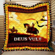 Deus Vult 3D Customized Quilt Blanket Size Single, Twin, Full, Queen, King, Super King  