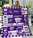 Ncaa Kansas State Wildcats 3D Customized Personalized 3D Customized Quilt Blanket Size Single, Twin, Full, Queen, King, Super King   , NCAA Quilt Blanket 