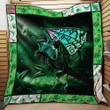 Green Dragon 3D Customized Quilt Blanket Size Single, Twin, Full, Queen, King, Super King  