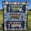 Love Dachshunds 3D Customized Quilt Blanket Size Single, Twin, Full, Queen, King, Super King  