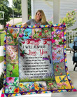 Hummingbird I Will Always Love You 3D Quilt Blanket Size Single, Twin, Full, Queen, King, Super King  