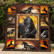 Horse Black Horse Christmas, Christmas Gifts, Merry Christmas, Holiday Gifts, Gift 3D Quilt Blanket Size Single, Twin, Full, Queen, King, Super King  