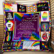 To My Love Lgbt 3D Quilt Blanket Size Single, Twin, Full, Queen, King, Super King  