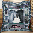 Horse Without Barrier 3D Quilt Blanket Size Single, Twin, Full, Queen, King, Super King  