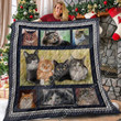 Cat Love Cat Love 3D Quilt Blanket Size Single, Twin, Full, Queen, King, Super King  