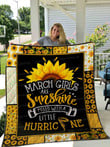 March Girls 3D Quilt Blanket Size Single, Twin, Full, Queen, King, Super King  