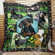 Dachshund 3D Quilt Blanket Size Single, Twin, Full, Queen, King, Super King  
