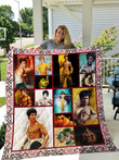Bruce Lee 3D Quilt Blanket Size Single, Twin, Full, Queen, King, Super King  