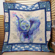 Elephant 3D Customized Quilt Blanket Size Single, Twin, Full, Queen, King, Super King  