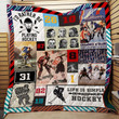 Hockey: Life Is Simple 3D Customized Quilt Blanket Size Single, Twin, Full, Queen, King, Super King  