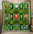 I Only Play Golf On Day That End 3D Customized Quilt Blanket Size Single, Twin, Full, Queen, King, Super King  